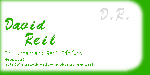 david reil business card